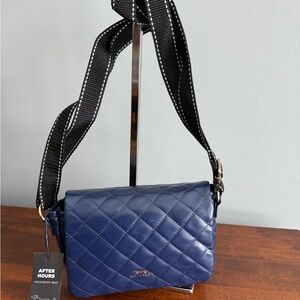 SCOUT After Hours Quilted Fabric Crossbody-Navy